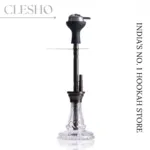 COCOYAYA Vasco Hookah with Travel Bag – Bronze Stem & Transparent Glass Base (20 Inches) - Image 3