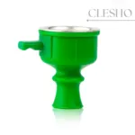 Silicone Pull Drawer Hookah Chillum with Tray – Green - Image 2