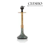 VG Sikander Hookah – Premium Gold Stem with Green Glass Base - Clesho - Image 3