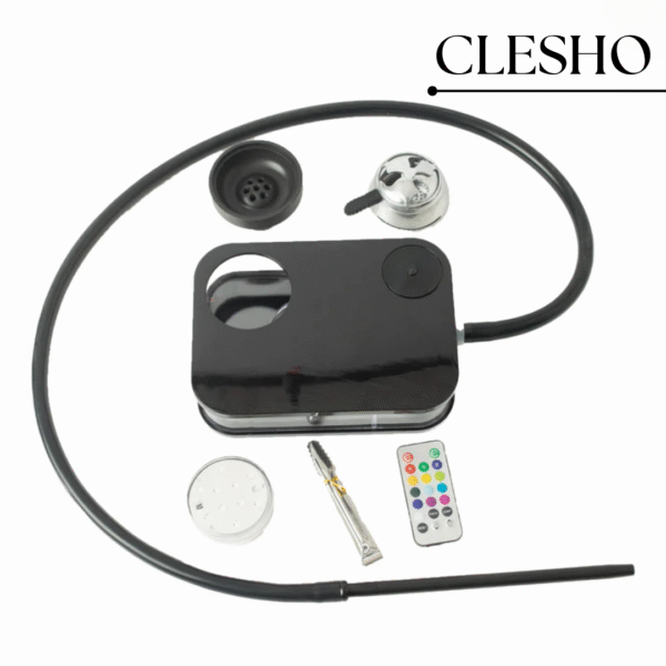 Car hookah with LED light and remote