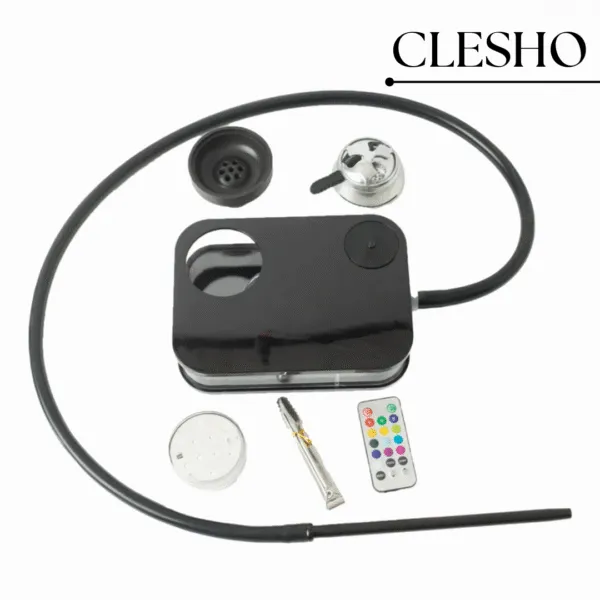 Car hookah with LED light and remote