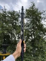 El Bomber Jack Hookah – Yellow Stem with Transparent Base (30 Inches) - Image 3