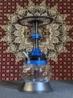 12 Star Hookah 20 Inch with Transparent Base & Red Stem | Multi-Vent Design - Image 6