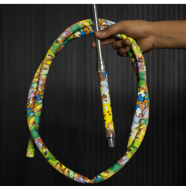 Handle Printed Hookah Silicone Pipe