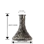 Bomber Hookah Glass Replacement Base – Black