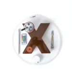 X Shape Car Hookah - Brown | Portable LED Car Hookah - Image 2
