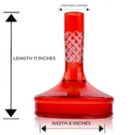 Bick Hookah Glass Replacement Base – Red (Lock)