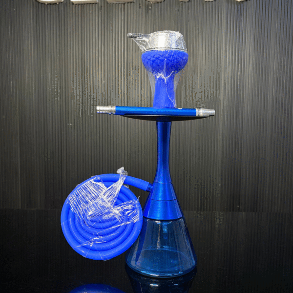 Luma Hookah Blue Stem & Black Base