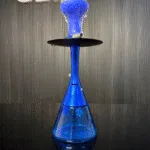 Luma Hookah Blue Stem & Black Base | Premium 18 Inch Hookah - Image 3