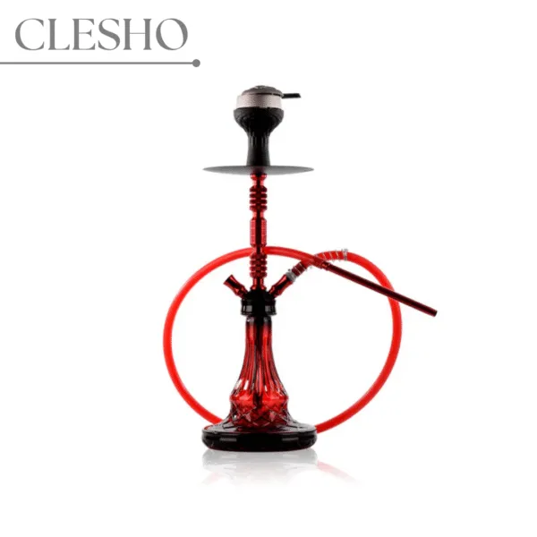 Clesho Alpha Series Model C | 2 Pipe Hookah | Red Adition