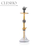 MKL Soldier Ape Hookah with Wooden Case - Gold | 28 Inch Premium Stainless Steel Hookah - Image 3