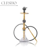 MKL Soldier Ape Hookah with Wooden Case - Gold