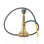 VG France Dark Knight Hookah with Bag – Bronze Stem / golden Base - Image 3