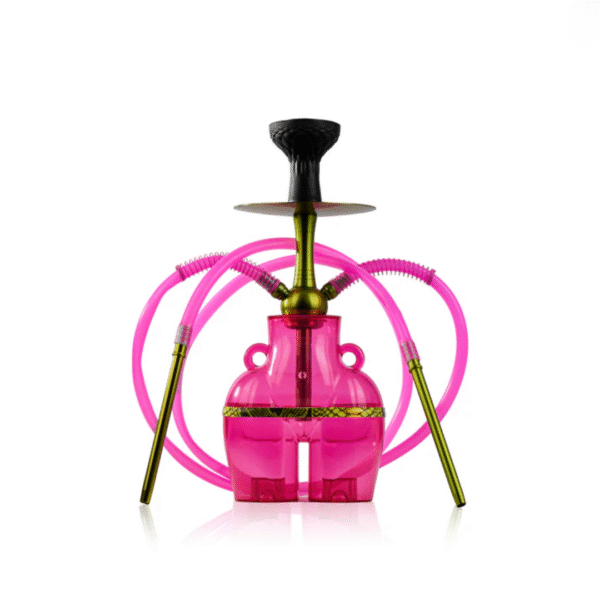 Thugs Hippy Acrylic Hookah - Dual Pipe (Pink)