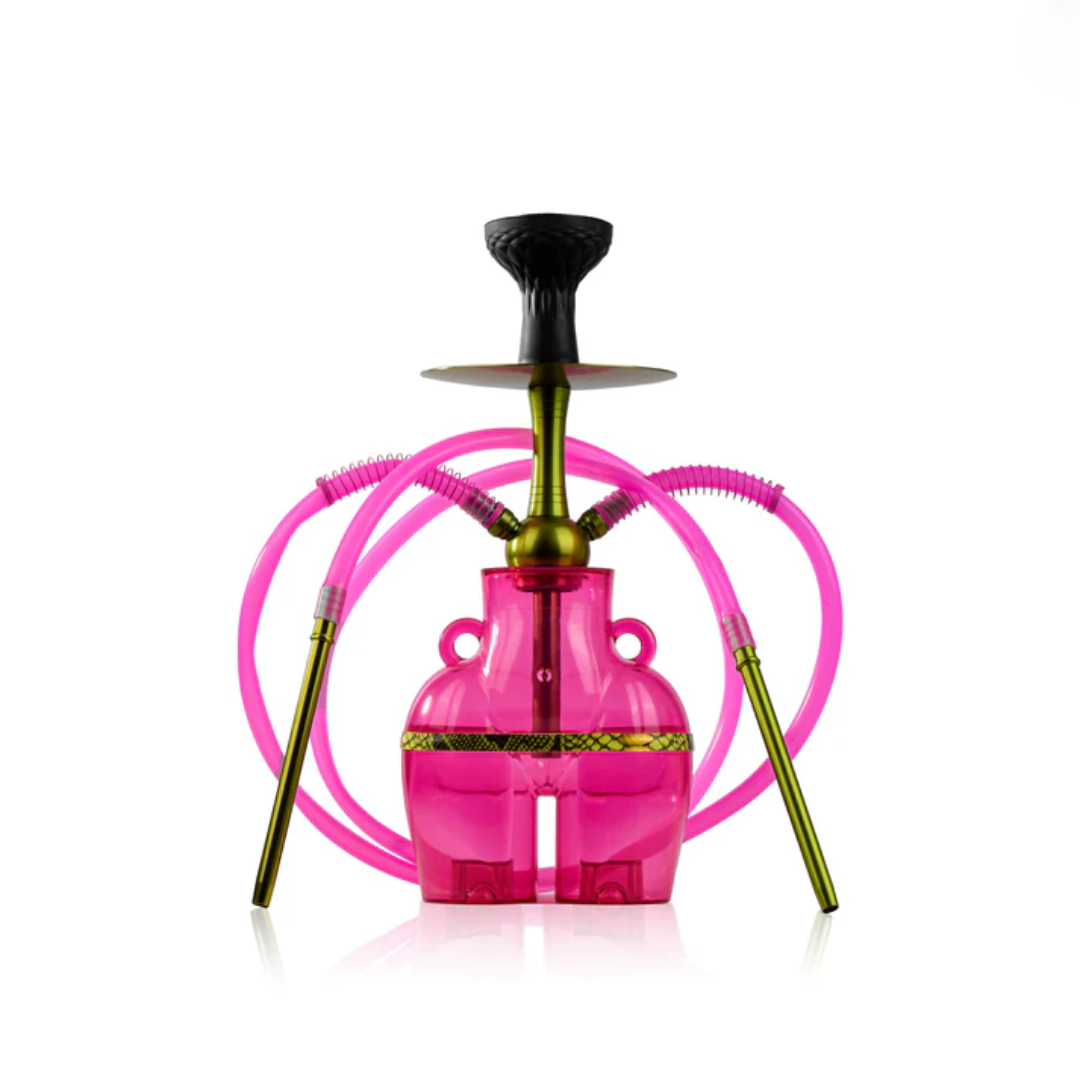 Thugs Hippy Acrylic Hookah - Dual Pipe (Pink) Thugs Hippy Acrylic Hookah - Dual Pipe (Pink)