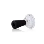 Galaxy Glass Phunnel Hookah Bowl Chillum - 3 Grooves Black - Image 2