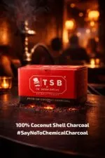 TSB Hookah Flat Coconut Coal 250g - 30pcs (FREE Glove Included) - Image 2