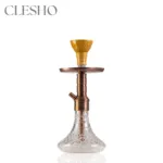 Noddy 007 Night Fire Hookah with Carry Bag - Bronze Stem / Transparent Base - Image 3