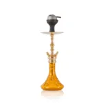 COCOYAYA Simba Hookah with Carry Bag - Gold Stem / Amber Glass Base - Image 2