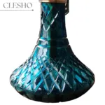 COCOYAYA Simba 2.0 Hookah with Carry Bag – Gold Stem / Navy Glass Base - Image 2