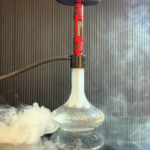 Alishan Hookah – 25 Inch | Red Stem with Transparent Base - Image 4