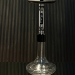 Alishan Hookah – 25 Inch | Silver Stem with Transparent Base