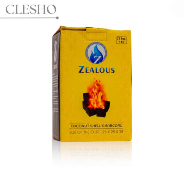 Zealous Hookah Coconut Coal – 1kg | 72 Pcs