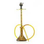 Sultan Igor Hookah with 2 Bags – Golden Stem / Black Base | 32-Inch Premium Hookah - Image 2