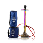 VG Romeo Vault Hookah – Rainbow Skull Stem with Emerald Green Base (34 Inches)