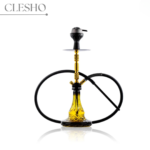 Clesho Alpha Series Model C | 2 Pipe Hookah | Yellow Adition