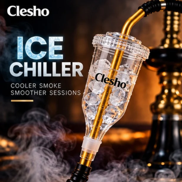 Clesho ICE Chiller | Ice-Fillable Hookah Cooling Attachment